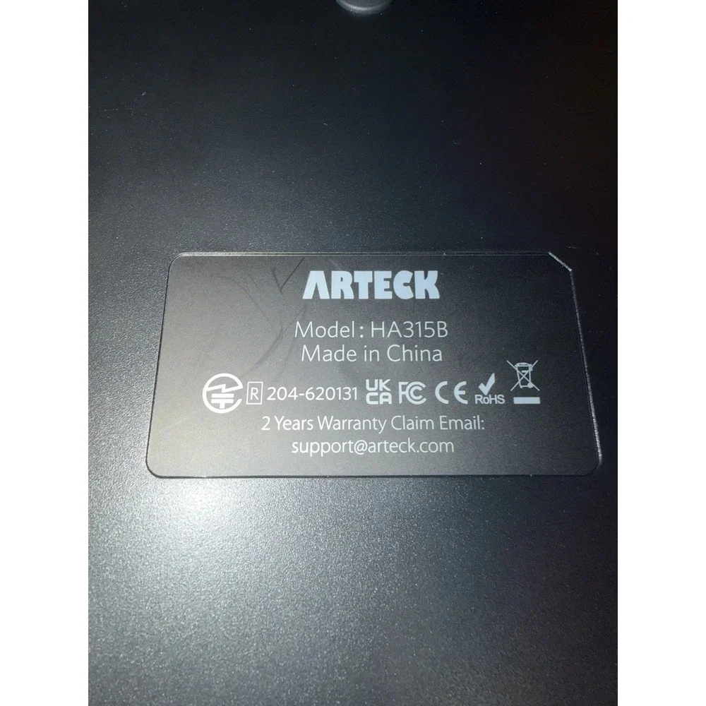 Arteck (HA315B) Split Design Ergonomic Backlit USB Wired Keyboard w Cushion
